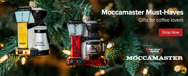 banner advertising moccamaster coffee brewers