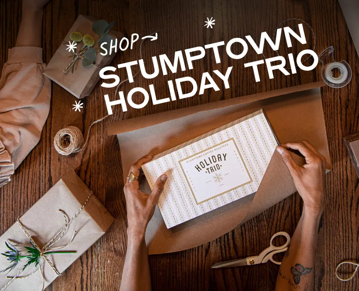 banner advertising stumptown coffee roasters