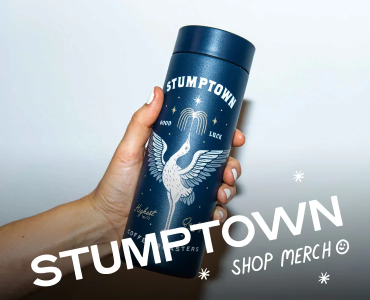 banner advertising stumptown coffee roasters